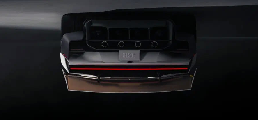 Rear diffuser and thruster array from below